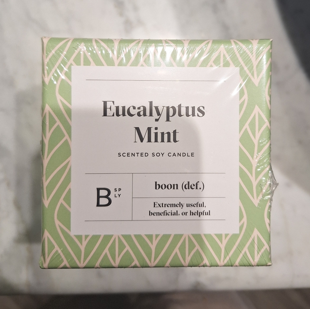 • Boon Scented Soy Candle - Eucalyptus Mint - NWT